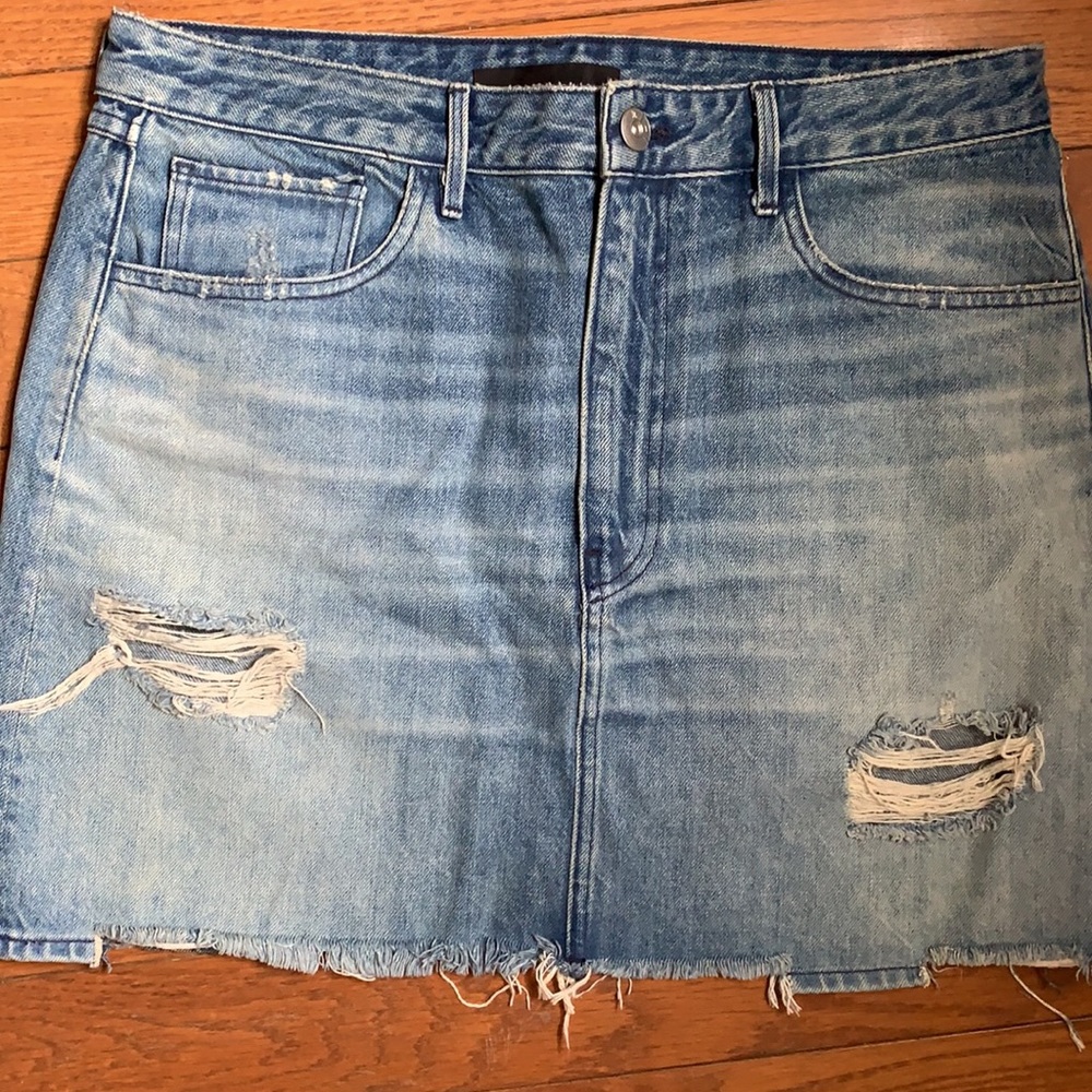 3x1 Made Here Celine denim vintage mini skirt sz30 - Picture 3 of 11